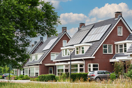 Duurzame woning met zonnepanelen